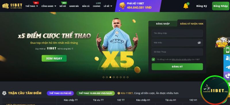 Các sản phẩm cá cược tại nhà cái 11Bet com