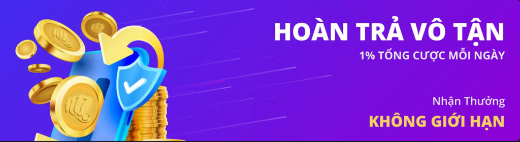 Hoàn trả 1% tổng cược mỗi ngày là khuyến mãi 11Bet đặc biệt