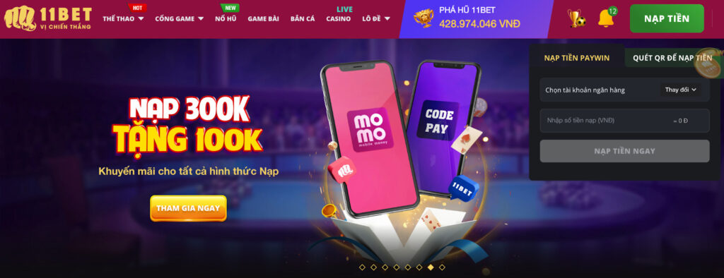 Nạp tiền 11Bet chính là một trong những giao dịch không thể thiếu được