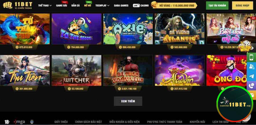 Số lượng người chơi tại 11Bet đông đảo