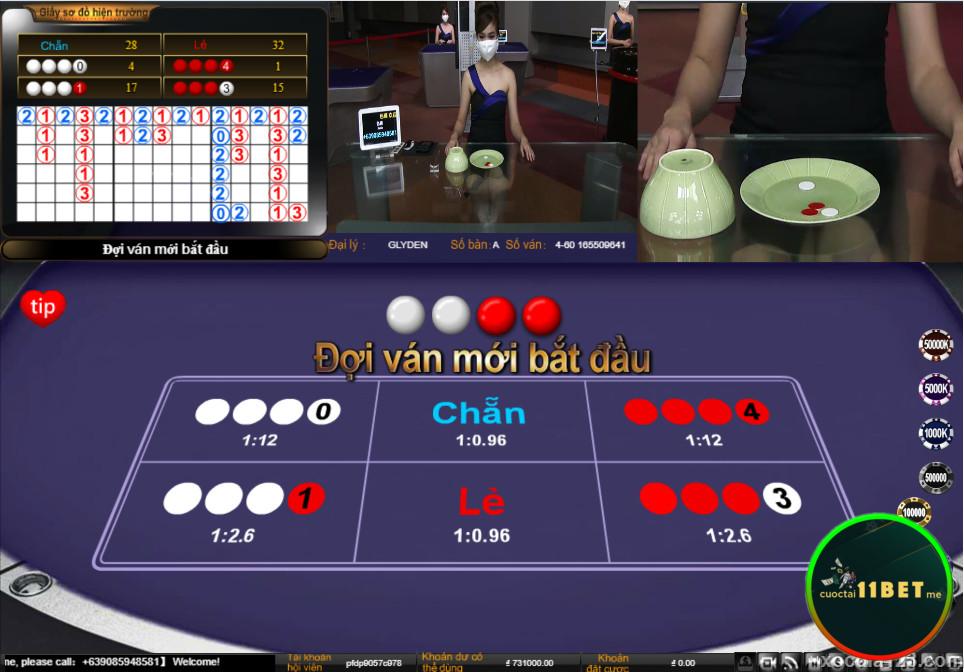 Tấm lót thảm trên bàn chơi xóc đĩa ngắn