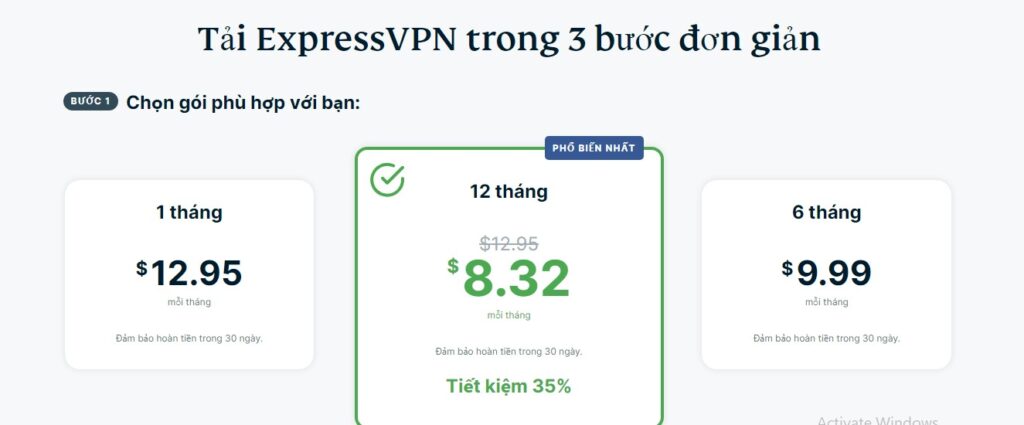 dang ky goi expressvpn phu hop voi nhu cau