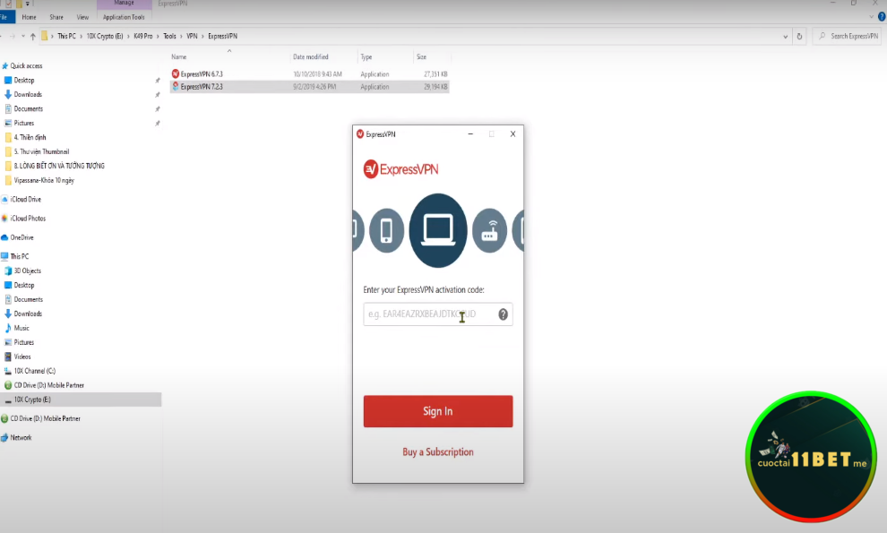 dang nhap tai khoan expressvpn theo thong tin email duoc cap