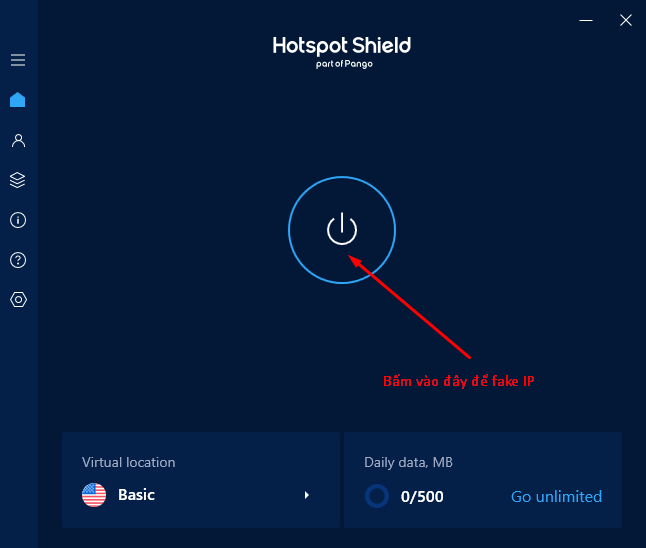 Thực hiện cách fake IP bằng Hotspot Shield