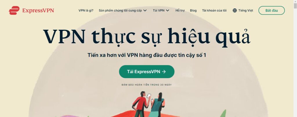 truy cap trang chu cua expressvpn