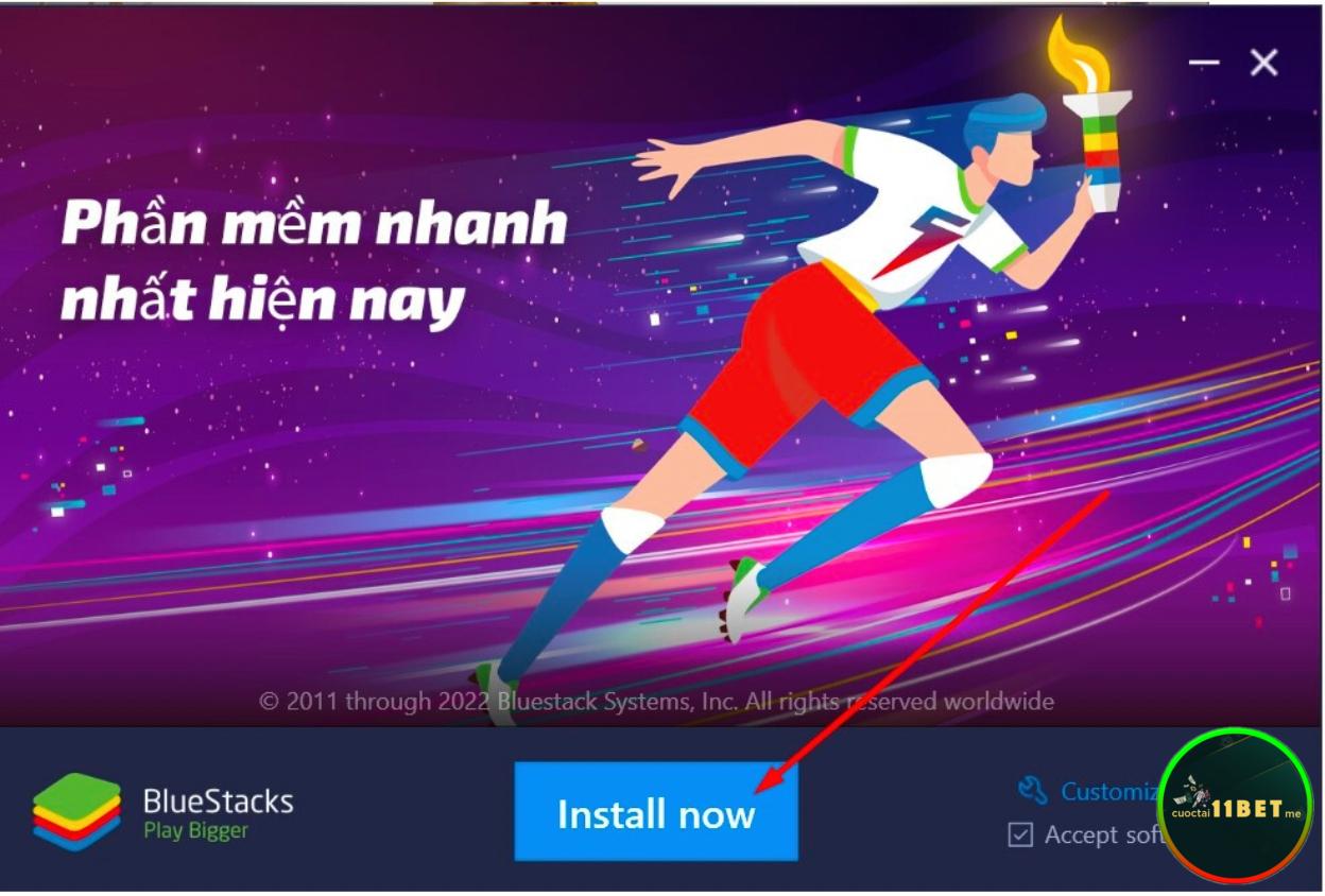 Bấm chọn Install now để bắt đầu quá trình cài đặt phần mềm 