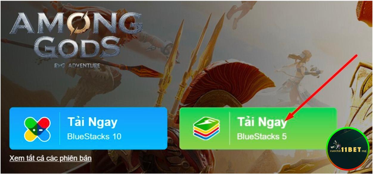 Bấm chọn Tải ngay Bluestacks