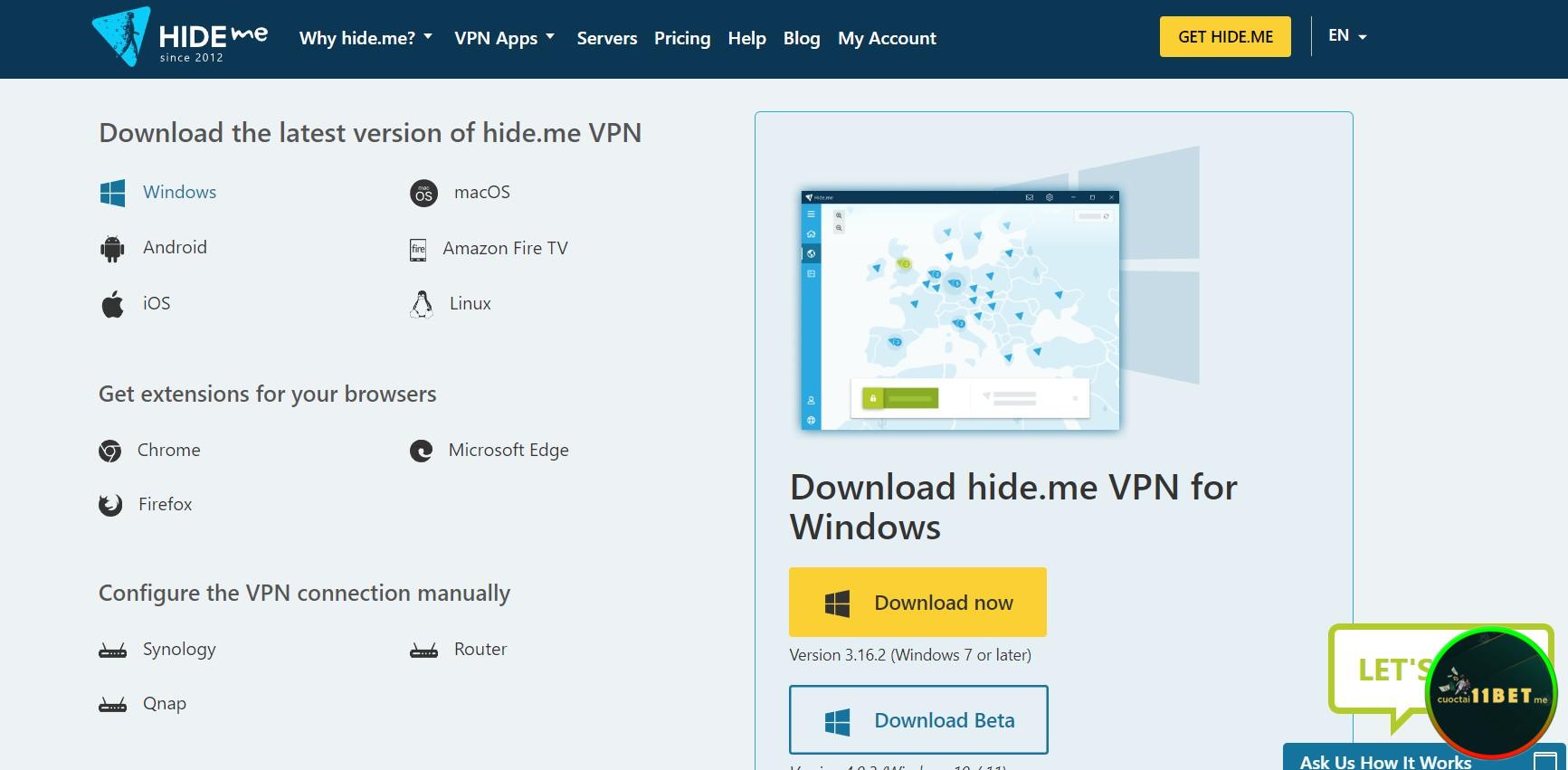 Chọn link tải phù hợp với nền tảng của thiết bị